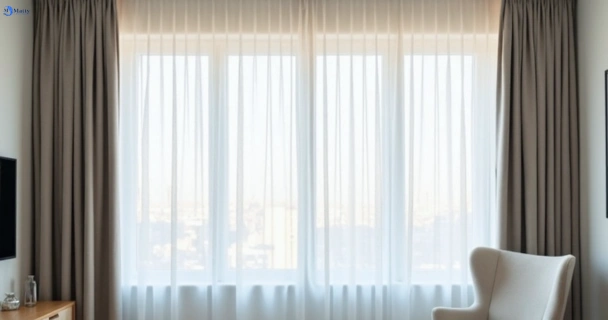 Freshly steam cleaned curtains in whiteside QLD